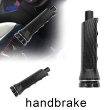 1pcs Carbon Fiber Aluminum Car Handle Hand Brake Sleeve Universal Fitment Cover