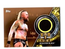 WWE Aleister Black 2018 Topps NXT Takeover Brooklyn Mat Relic Card SN 11 of 199