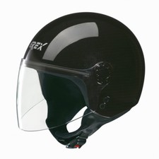 CASCO DEMI JET NOLAN GREX  DJ1 VISOR CLUB NERO MET TG. "S"