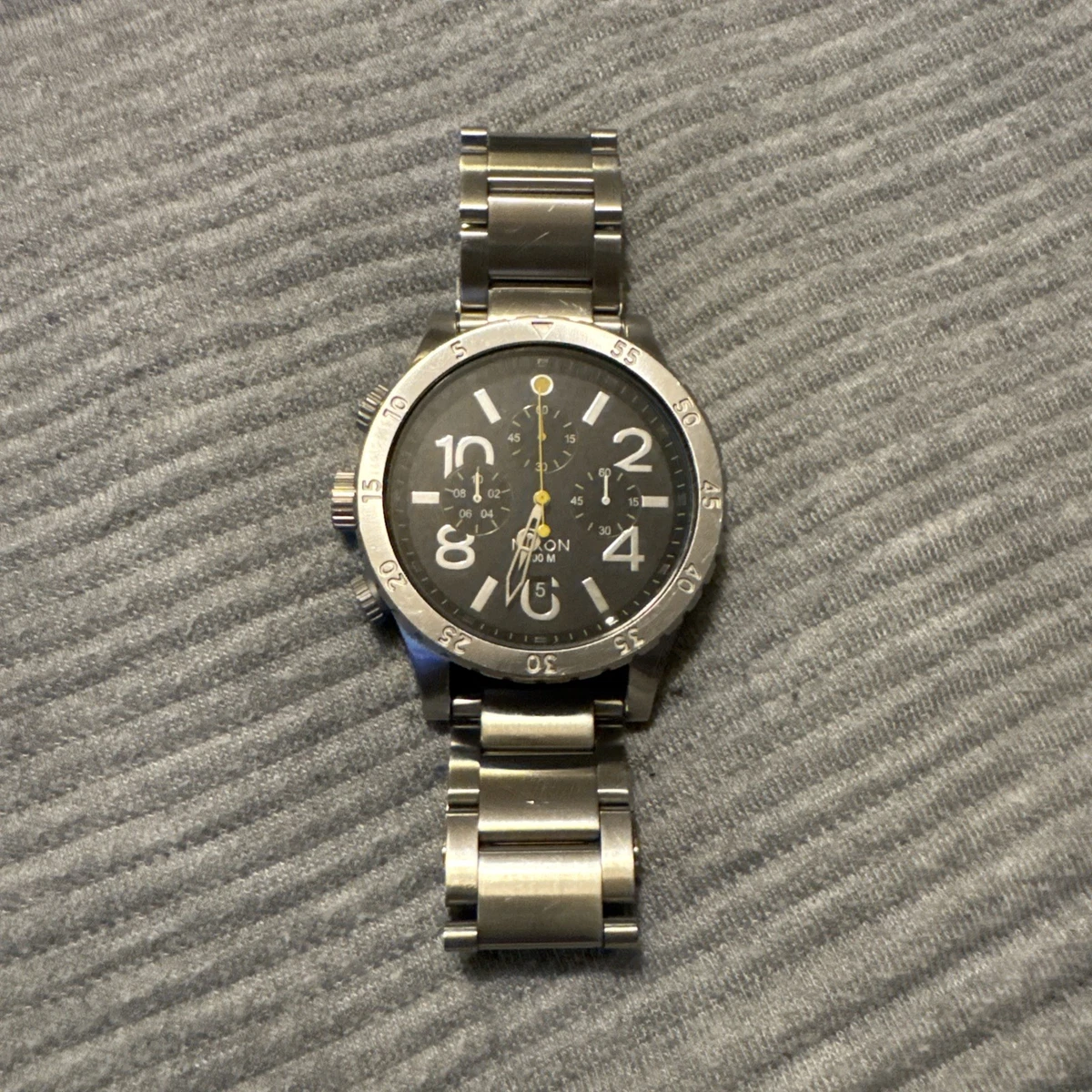 希少 動作良好 ニクソン 48-20 クロノ シルバー 【0142】 Nixon 48-20 Watches for sale | eBay