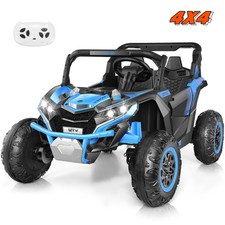 24V Kids Ride on Toy Car, Kids UTV with Remote Control 4WD/2WD, MP3  USB Gift 