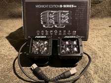 Rigid Industries Black D-series Pro Midnight Edition Spot Pod - Pair