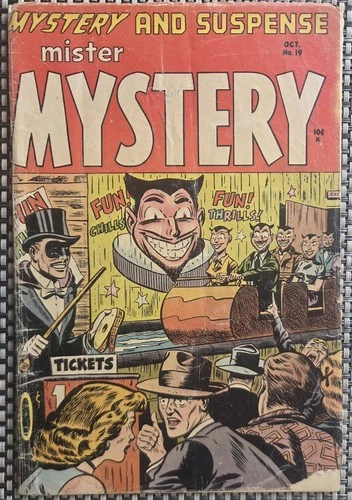 Mister Mystery #19 1954 Stanley Morse Pre-Code Horror No Atlas E.C. FOREIGN READ