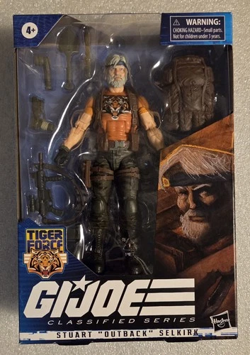 G.I. Joe Classified Stuart Outback Selkirk Tiger Force 6" Figure #39 NEW Hasbro