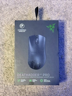 Used Razer DeathAdder V3 Pro Wireless Ultra Lightweight Gaming Mouse Black