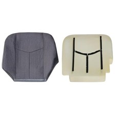 Front Driver Side Bottom Replacement Seat Cover Cloth Dark Gray and Bottom