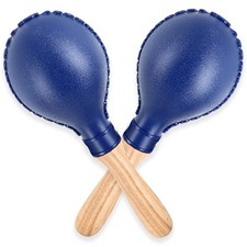 Maracas Hand Percussion Rattles Sand Hammer Percussion Instrument Blue Profes...