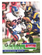 1995 SkyBox Impact NFL Football Denver Broncos Glyn Milburn