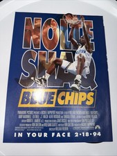 BLUE CHIPS Shaq Shaquille Basketball 1990s Movie Vintage Print Ad Wall Art