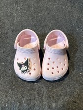 Crocs Classic Pink Rubber Clog Girls Toddler Shoes Size C5