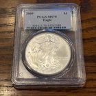 2009 $1.00 American Silver Eagle  - PCGS -  MS70
