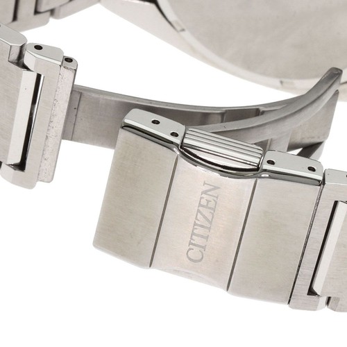 Citizen Series 8 NA1010-84X Date St. Acier Argent Noir Automatique Montre Hommes - Photo 8 sur 9