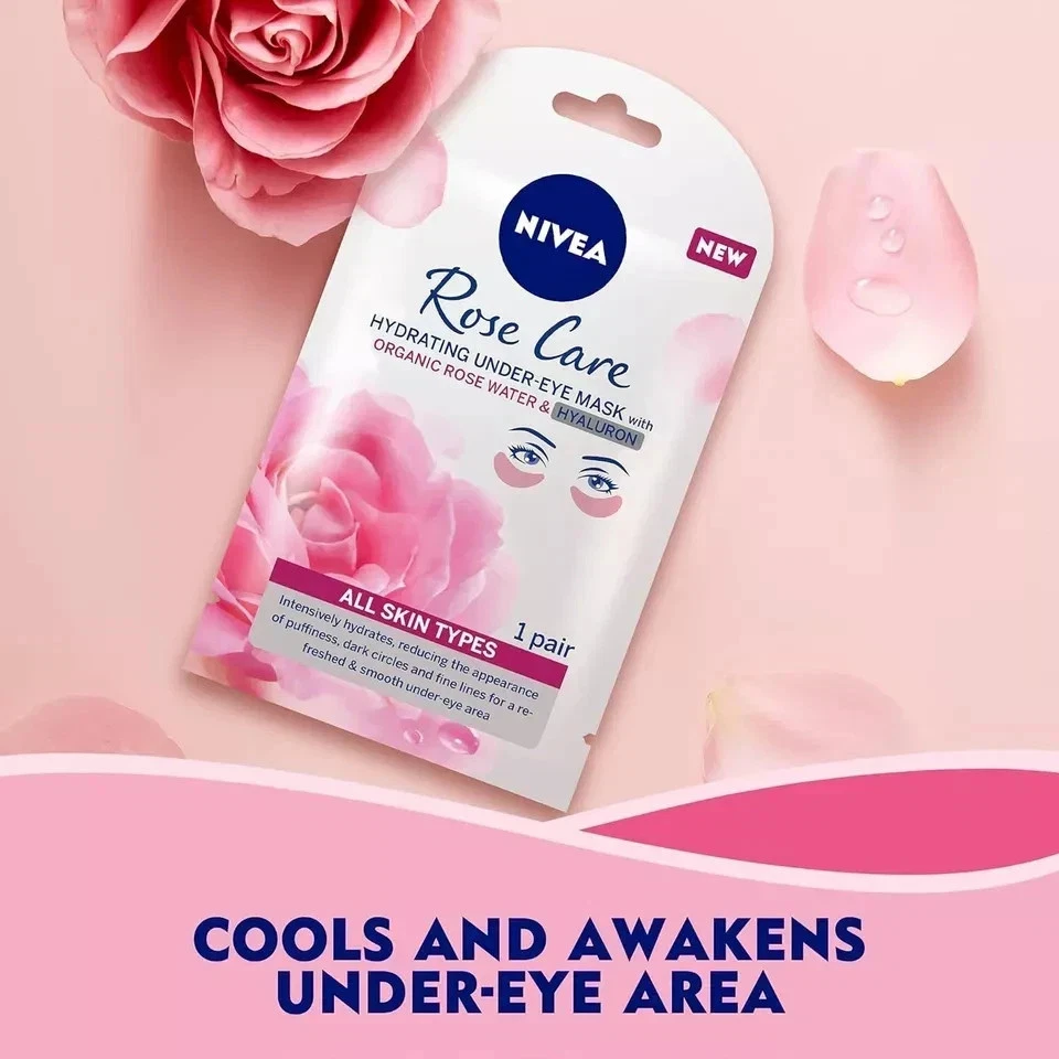 Nuevo Nivea Mascarilla Hidratante Bajo los Ojos Rosa Cuidado 1 Par | Envío Gratis a Todo el Mundo Foto 3 de 4