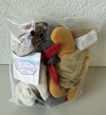 LOT 2 Disney Store Oliver  Company, Dodger Mini Bean Bag Plush 7  SEALED NEW