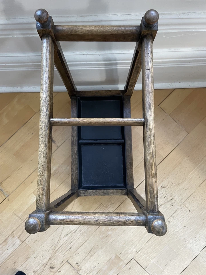  Soporte para paraguas o palo, madera dura, antiguo Foto 4 de 4