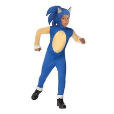 Sonic The Hedgehog Jumpsuit Mask Costume Child Large 12-14