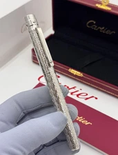 Cartier Santos Rollerball Pen Silver Trim – Luxury VIP Gift 2025, Full Box