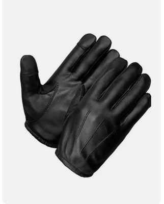 Rothco Search Gloves - Black Ultra Thin Cowhide Leather Glove Size Small