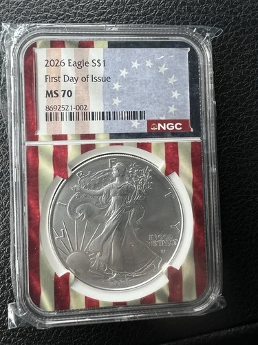 United States Mint 2026 American Silver Eagle 1 oz .999 NGC MS70