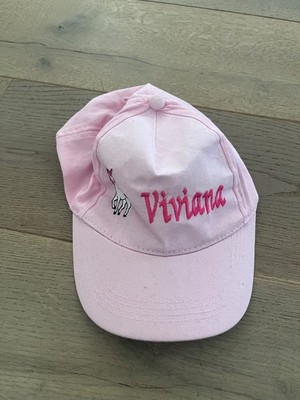 Kappe Mütze Viviana rosa mit Pferd Schirmkappe