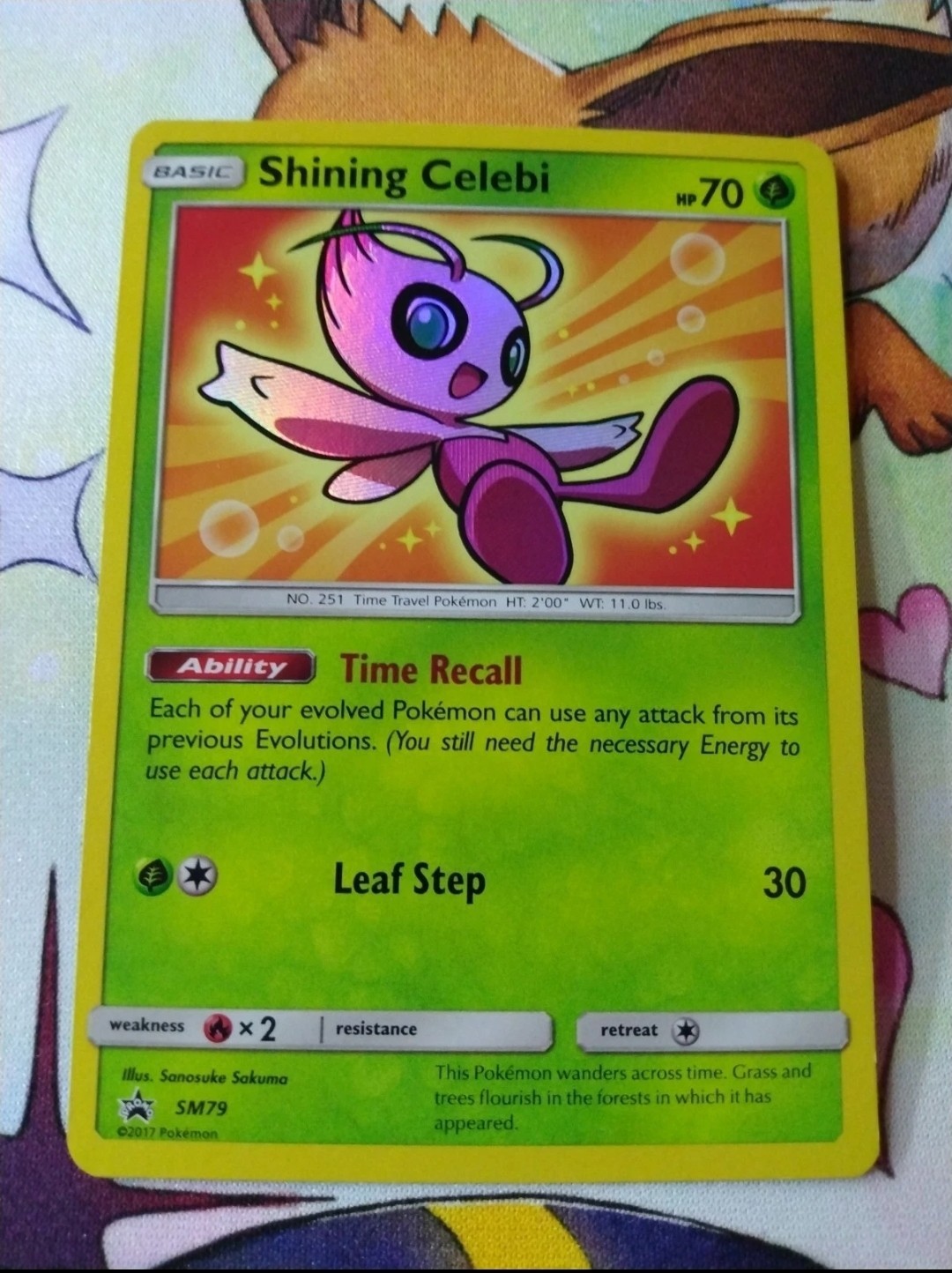 Shining Celebi - SM79 Pokemon SM Promos Holo Promo NM