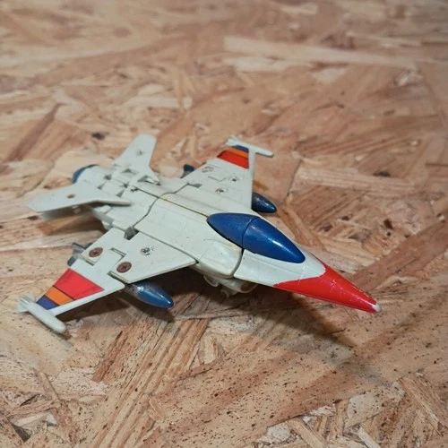 VINTAGE 1985 BANDAI HEAT SEEKER F-16 JET LOOSE FIGURE TRANSFORMERS Parts...