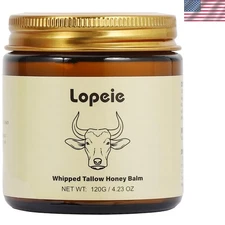 Natural Whipped Beef Tallow Cream - Rich Hydration with Raw Honey for All Skin