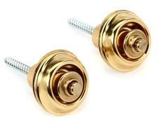 Dunlop Straplok Traditional Strap Retainer System - Gold 5-pack Bundle