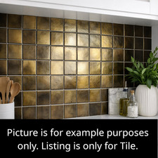 Yellow Iridescent Wall Tile 4x4 Kitchen Bath Remodel Ceramic C IR52 10 SQ FT