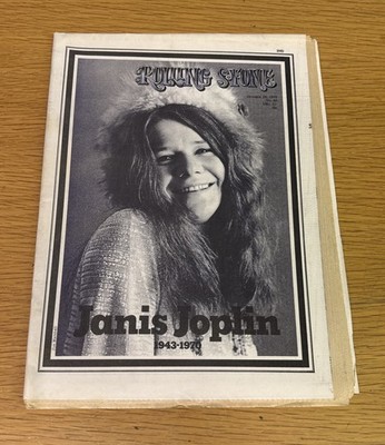 Rolling Stone magazine #69 October 1970 Janis Joplin Memorial
