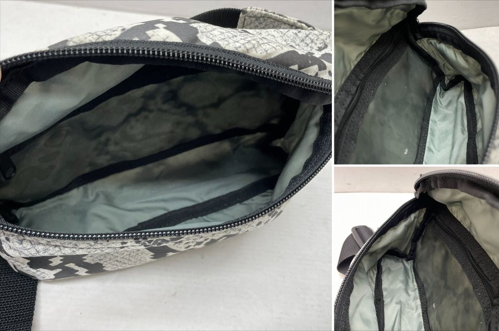 [Used] HEAD PORTER Python pattern waist bag Snake… - image 5