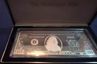 2004 Benjamin Franklin $100 Proof 4oz 999 FINE Silver Bar with case NO COA.