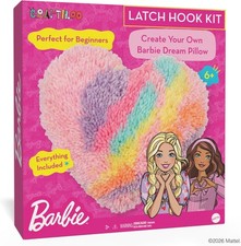 DIY Pillow Craft with Precut Yarn, Hook and Stuffing Latch Hook Kits Arts