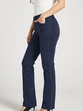 New Betabrand Straight Leg 4 Pocket Yoga Denim Jeans Small Petite Indigo
