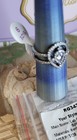 Bomb Party OG Ring Size 9 "Your Style Is Calling" LC Aquamarine /Hematite Platin — photo 3