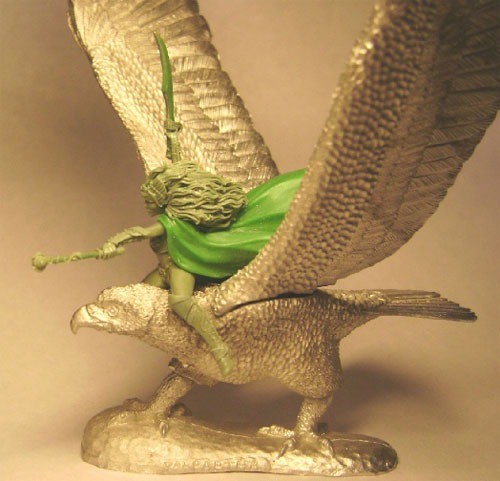 Миниатюры Темного меча DSM 7011 Гигантский Боевой орел с женщиной-эльфийским всадником 8790₽