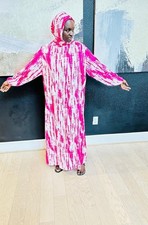 New Ramadan Muslim Double Hooded Abaya Dubai Islam Prayer/ Cotton Fabric...