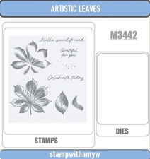 ARTISTIC LEAVES Cutting Dies  Stamps Scrapbook DIY Greeting Card Handmade
