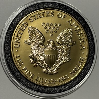 2006 ASE 24k Gold Gilded American Eagle Coin 1 Troy Oz .999 Fine