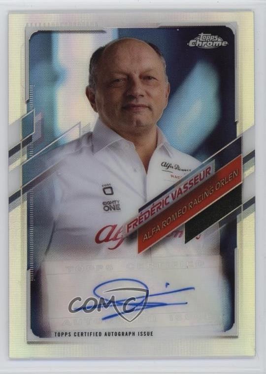 2021 Topps Chrome Formula 1 4/94 Frederic Vasseur Frédéric #CA-FV Auto u0u