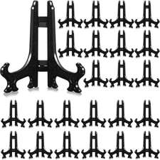 48 Pieces Mini Easel Stands Plastic Plate Stand Holder Display Picture Easel for