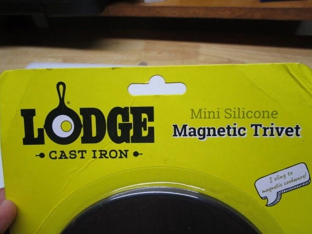 Rebite magnético de silicone Lodge ferro fundido preto redondo 5" novo PACOTE LACRADO - Imagem 2 de 4