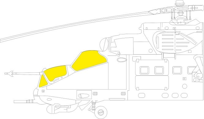 Eduard Accessories EX896 - 1:48 Mi-35M TFace For Zvezda - New