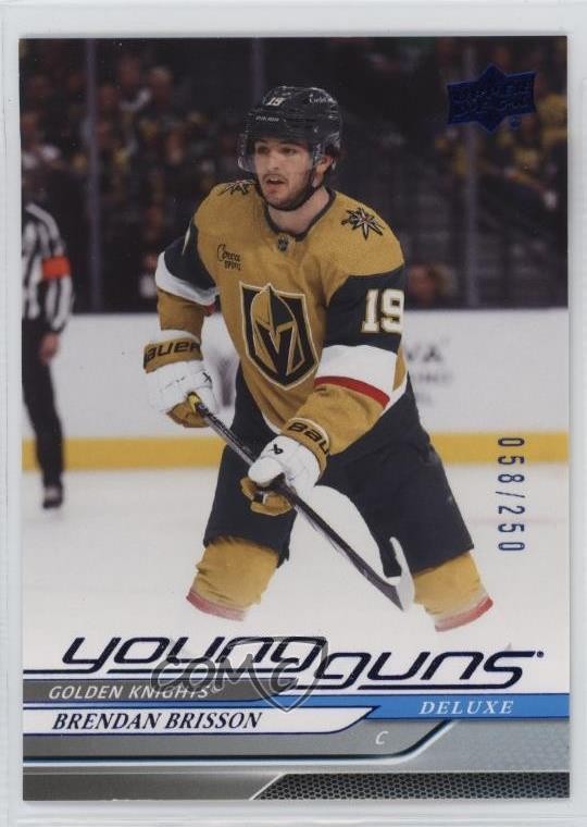 2024-25 Upper Deck Series 1 Young Guns Deluxe 58/250 Brendan Brisson #226 3d2