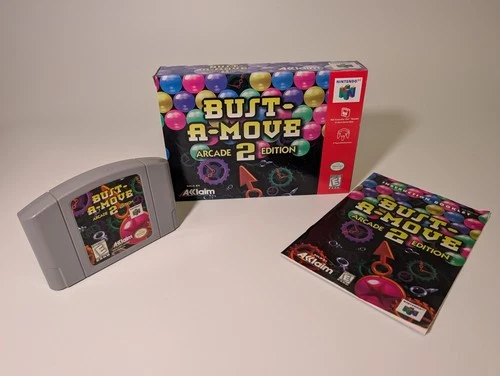 New ListingBust-A-Move 2 Arcade Edition - Nintendo N64 - CIB -  Tested, Authentic