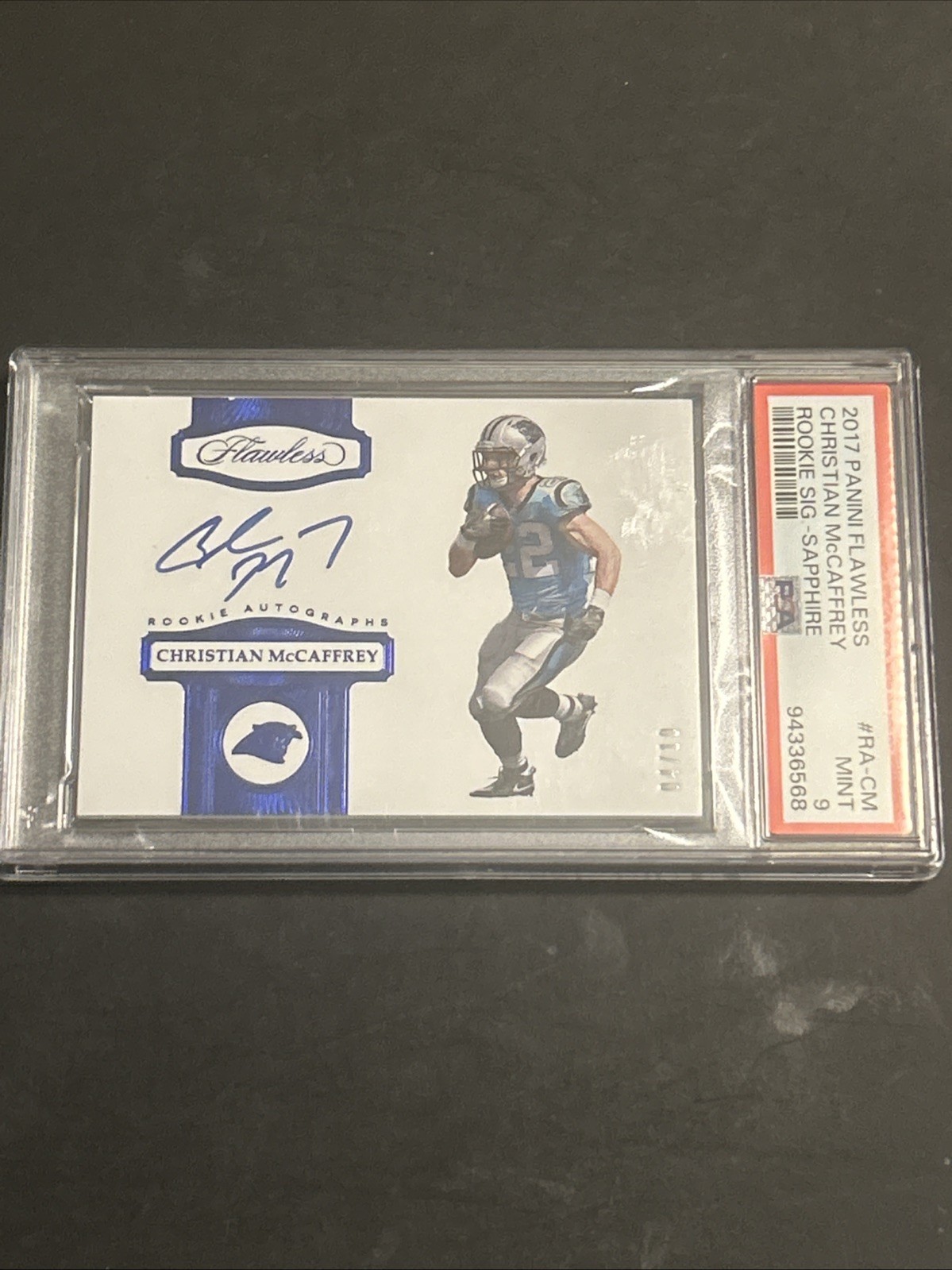 Christian McCaffrey Panini Flawless Rookie Signatures #RSCM Base