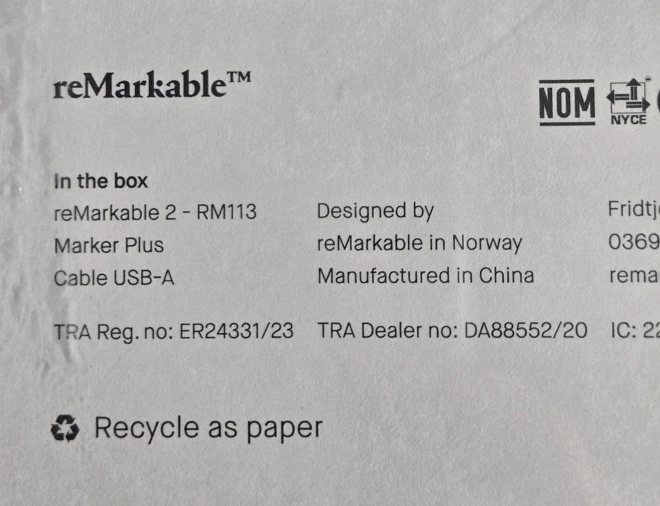 reMarkable 2 RM113 10.3” Paper Tablet With Marker Plus – Digital Notepad - Image 3 of 4