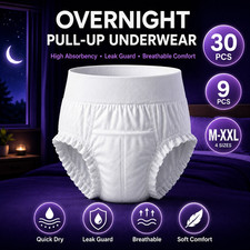 30PCS/9pcs Adult Diapers for Men And Women, High AbsorbencyProtection