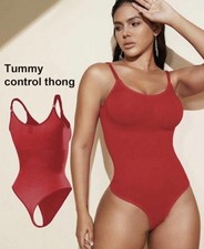Bodysuit Tummy Control Body Shaper High Cut Thong Flat Belly Waist Trainer Small