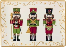 Certified International Holiday Magic Nutcracker Rectangular Serving Platter, 14
